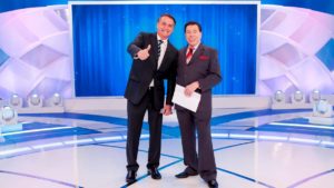 O presidente Jair Bolsonaro com o apresentador Silvio Santos (Foto: Reprodução)