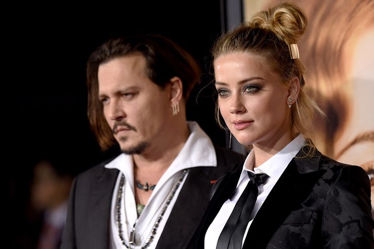 Amber Heard e Johnny Deep (Foto: Reprodução)