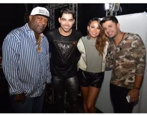 MC Catra, Gabriel Diniz, Alinne Rosa e Cristiano Araújo (Foto: Reprodução/Twitter)