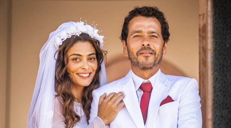 Maria da Paz (Juliana Paes) e Amadeu (Marcos Palmeira) em A Dona do Pedaço (Foto: Divulgação/TV Globo)