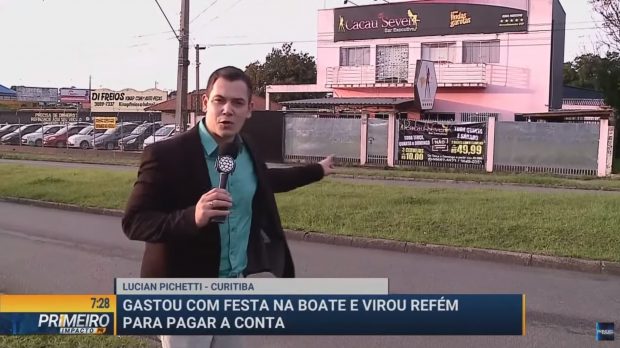 Matéria exibida pela Rede Massa, emissora pertencente a Ratinho, afiliada do SBT (Imagem: Reprodução/SBT)