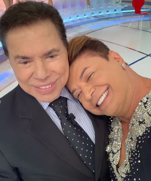 David Brazil tietou Silvio Santos (Foto: Reprodução)