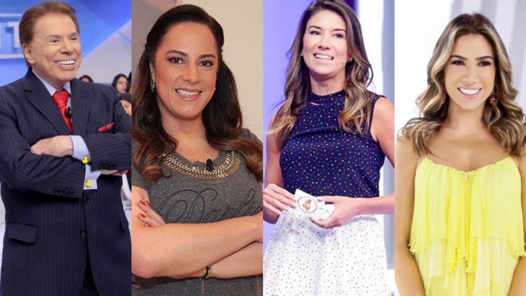 Silvio Santos, Silvia Abravanel, Rebeca Abravanel e Patrícia Abravanel; briga (Foto: Divulgação/SBT)