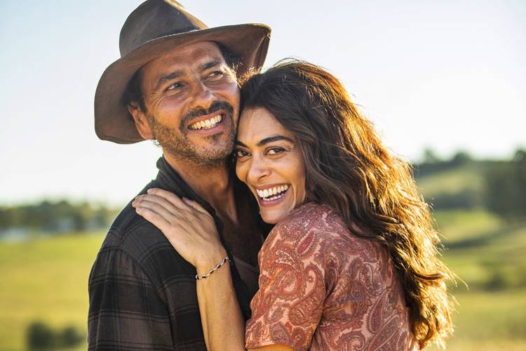 Marcos Palmeiras e Juliana Paes são os protagonistas de A Dona do Pedaço, nova novela das 21h da Globo (Foto: Divulgação)