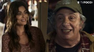 Maria da Paz (Juliana Paes) salvará a vida de Eusébio (Marco Nanini) que será eternamente grato em A Dona do Pedaço da Globo (Foto: Montagem/TV Foco)