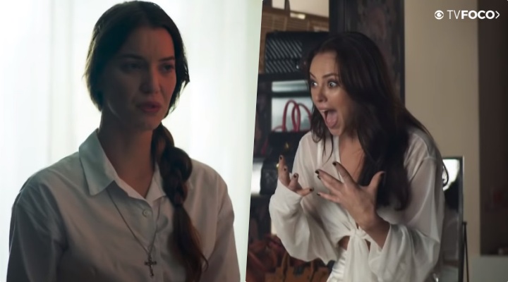 Virgínia (Paolla Oliveira) e Fabiana (Nathalia Dill) terão encontro avassalador na Globo em A Dona do Pedaço 