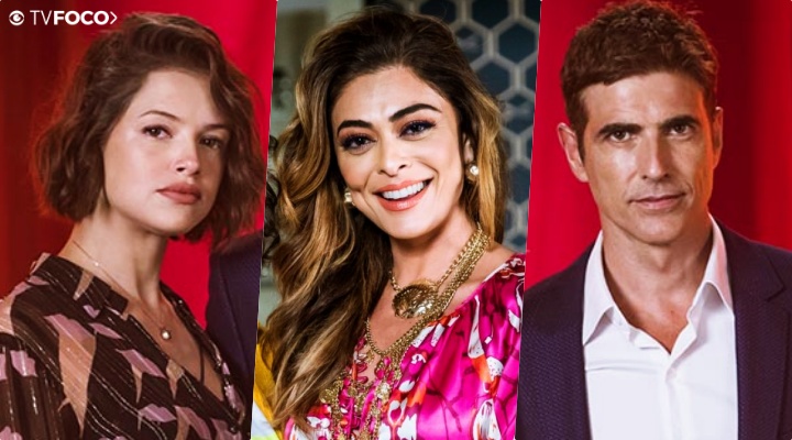 Régis (Reynaldo Gianecchini) ficará dividido entre Maria da Paz (Juliana Paes) e Josiane (Agatha Moreira) na trama da Globo A Dona do Pedaço