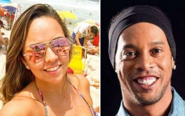 Priscilla Coelho e Ronaldinho Gaúcho (Foto: Montagem)