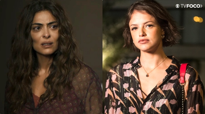 Josiane (Agatha Moreira) tocará o terror pode não ser filha de Maria da Paz (Juliana Paes) na trama da Globo A Dona do Pedaço