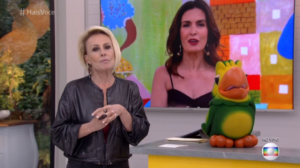 Ana Maria Braga roubou convidado de Fátima Bernardes e surpreendeu ao vivo (Foto: Reprodução/Globo)