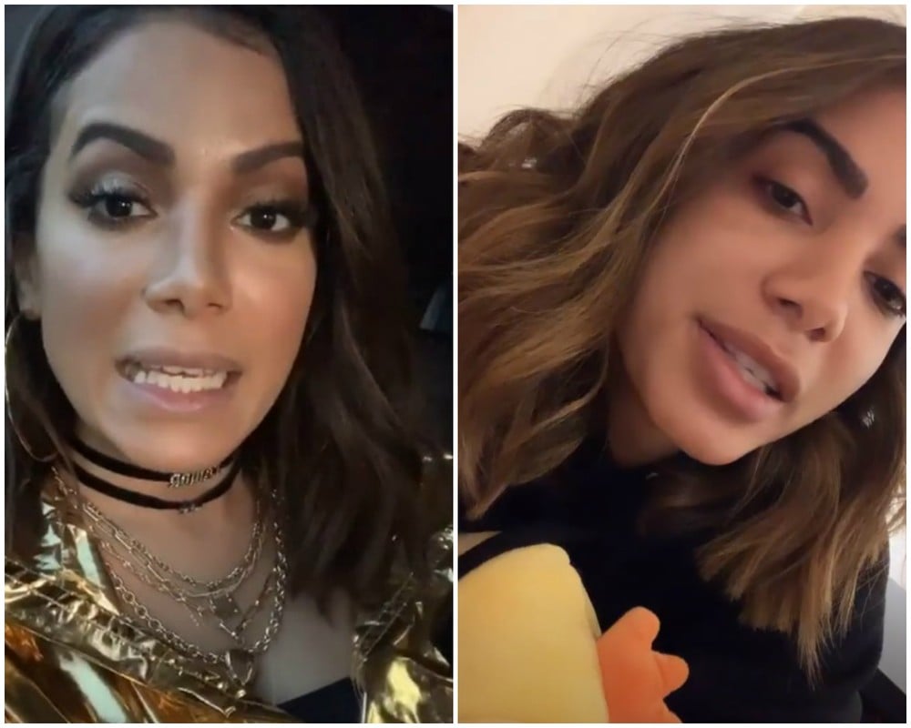 O antes e depois de Anitta após a mudança (Foto: Reprodução)