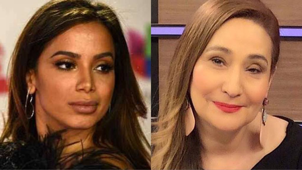 globo a cantora, Anitta e apresentadora Sonia Abrão (Montagem/ TV Foco)