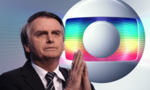 O presidente Jair Bolsonaro e a Globo (Foto: Reprodução)