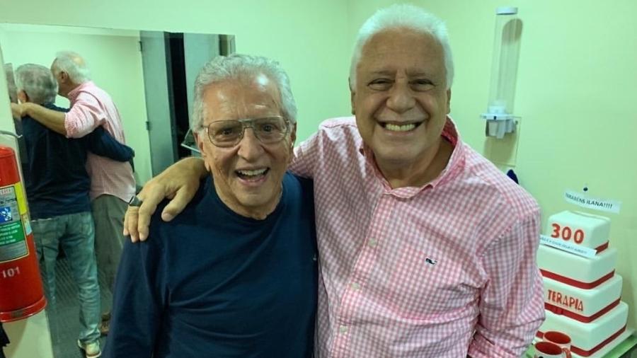 Antônio Fagundes e Carlos Alberto de Nóbrega do SBT