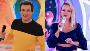 Celso Portiolli no Domingo Legal e Eliana em seu programa; audiência do SBT teve queda (Foto: Reprodução/SBT/Montagem TV Foco)