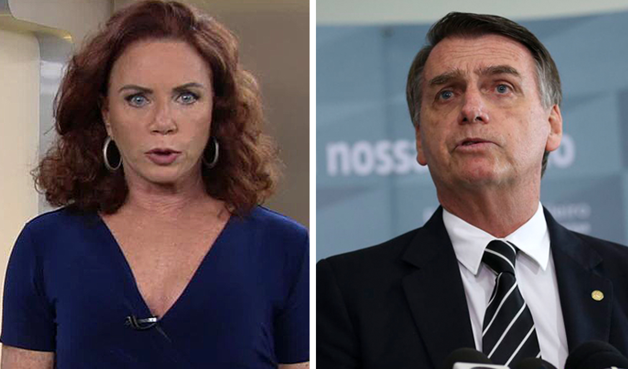 Leilane Neubarth e Jair Bolsonaro (Foto: Reprodução)