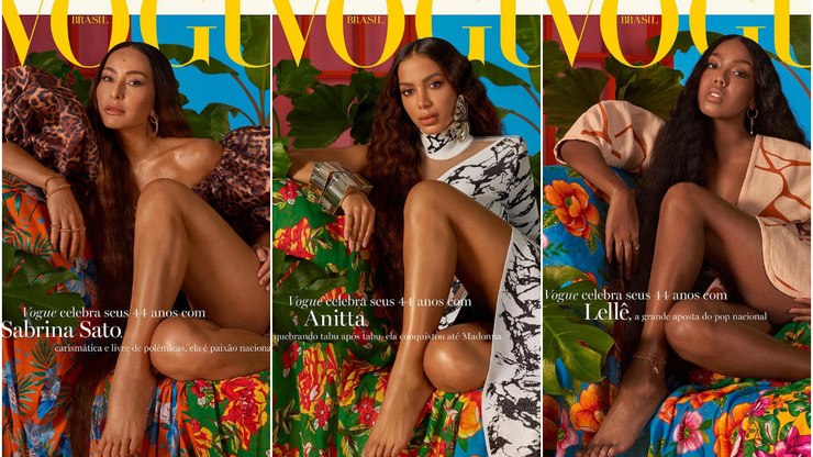 Sabrina Sato, Lelê e Anitta na capa da revista (Foto: Reprodução)