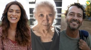 Em A Dona do Pedaço, Fernanda Montenegro será contra o namoro de Juliana Paes e Marcos Palmeiras na Globo (Foto: Montagem/TV Foco)