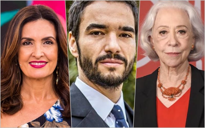 Nomes como Fernanda Montenegro, Caio Blat, Fátima Bernardes estão em risco. Foto: Reprodução