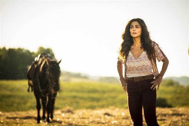 Maria da Paz (Juliana Paes) em A Dona do Pedaço (Foto: Globo/João Miguel Júnior)