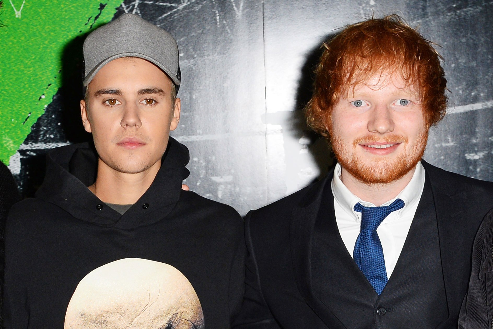 Justin Bieber e Ed Sheeran gravaram o clipe da música (Foto: Reprodução)