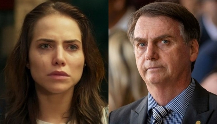 Letícia Colin e Jair Bolsonaro (Foto: Reprodução/Montagem)