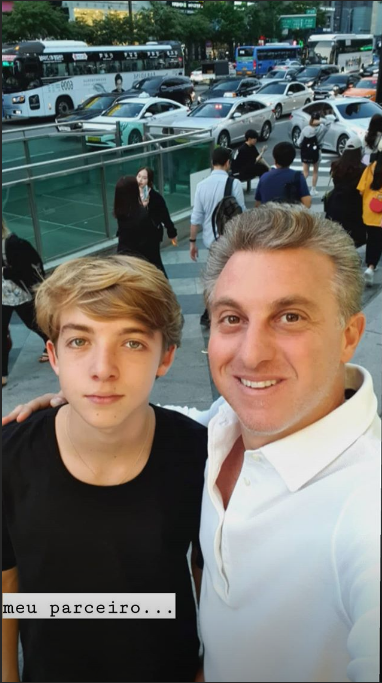 Luciano Huck e o filho (Foto: Reprodução/ Instagram)