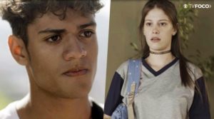 Em Malhação Toda Forma de Amar, Cleber (Gabriel Santana) se sentirá traído por Anjinha (Caroline Dallarosa) e toma atitude drástica na trama da Globo (Foto: Montagem/TV Foco)