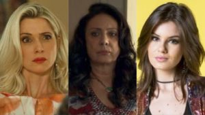 Marilda de O Sétimo Guardião, Rania de Órfãos da Terra e Vanessa de Verão 90 (Foto: Montagem TV Foco)