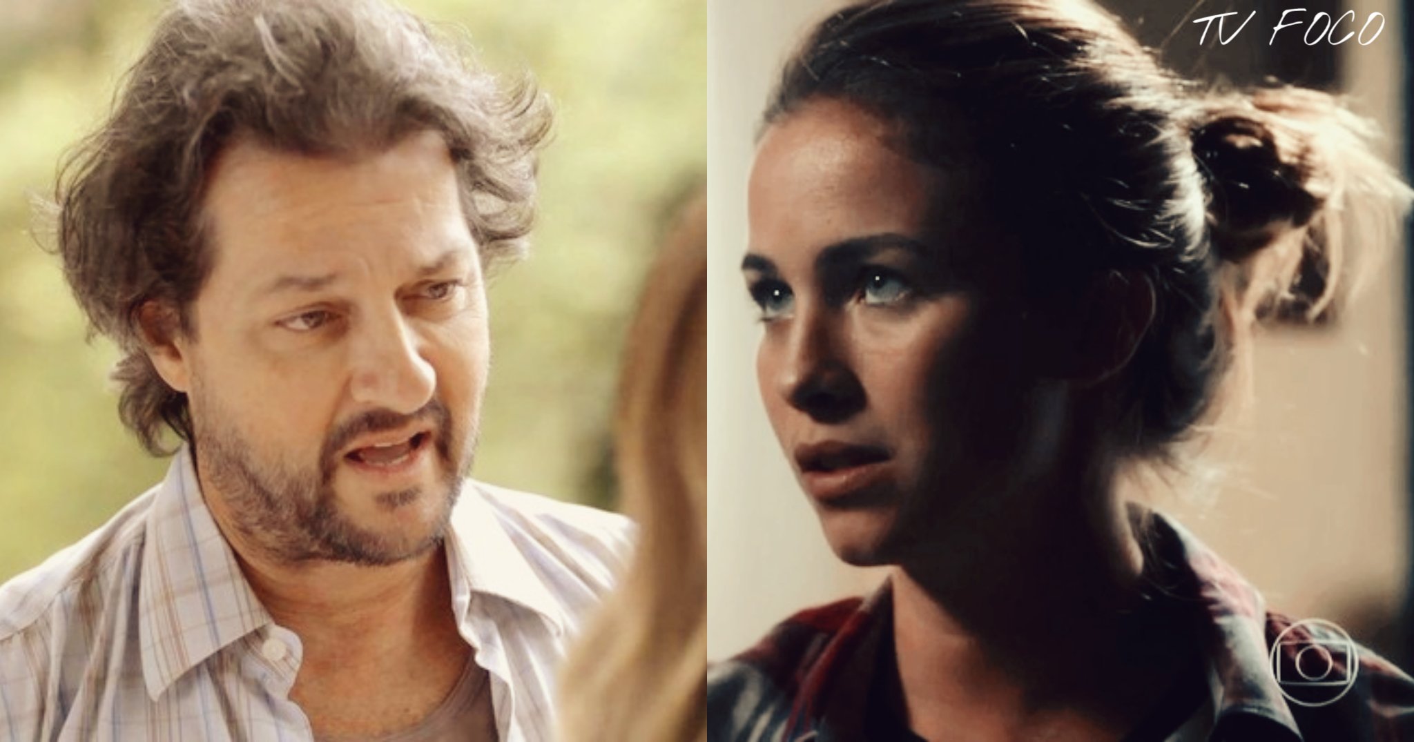 Nicolau (Marcello Serrado) e Diana (Laryssa Ayres) vivem relação difícil em O Sétimo Guardião