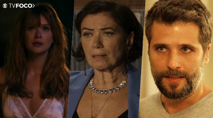 Lilia Cabral (Valentina), Marina ruy Barbosa, Bruno Gagliasso estão no ar na novela das nove da Globo O Sétimo Guardião