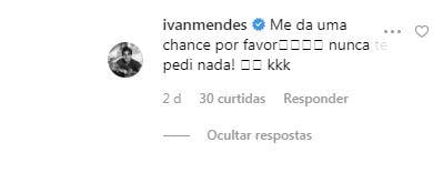 Ator pede chance à Paolla Oliveira (Reprodução: Instagram)