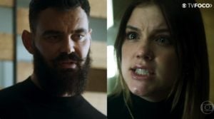 Paul (Carmo Dalla Vecchia) se dará mal junto com Dalila (Alice Wegmann) em Órfãos da Terra (Foto: Montagem/TV Foco)