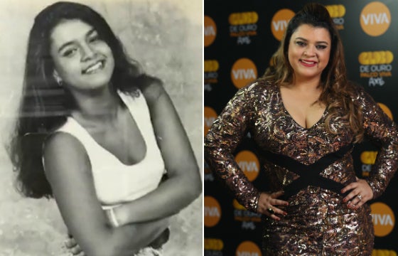 Preta Gil com 15 anos quando era magra (Foto: Reprodução/SnapChat (à esquerda) e João Franco/Canal VIVA)