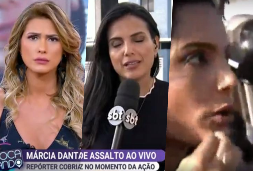 Repórter do SBT, Márcia Dantas foi assaltada ao vivo durante o Fofocalizando que estava no enterro de Gabriel Diniz