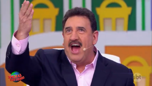 Ratinho no comando de seu programa no SBT, que disparou em audiência (Foto: Reprodução/SBT)