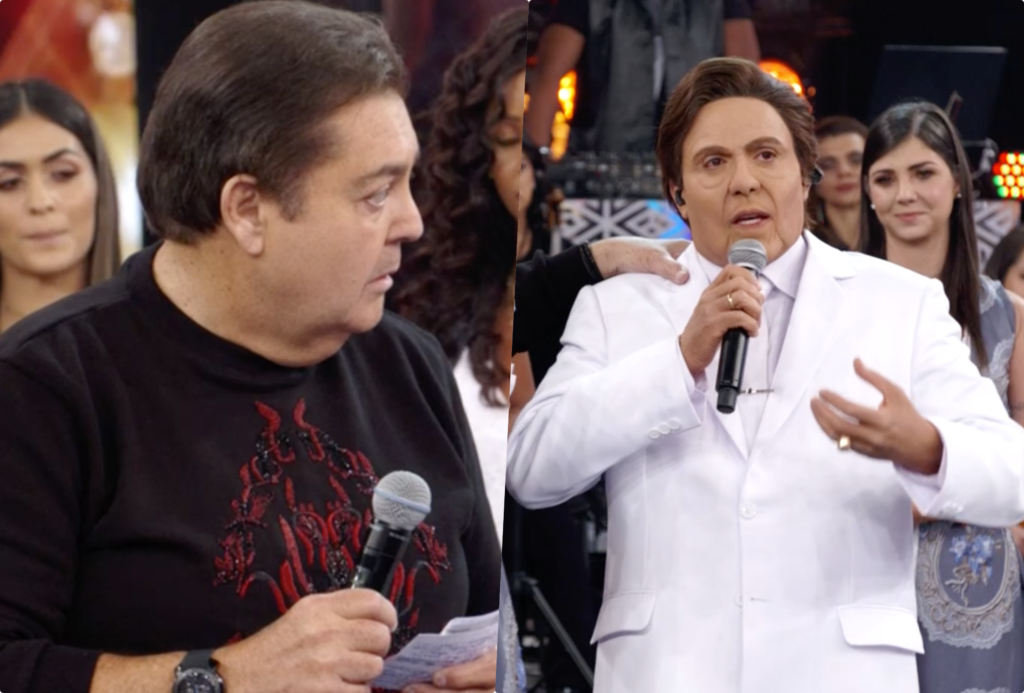 Faustão ficou surpreso com relato de Wellington Muniz, o Ceará, no Show dos Famosos da Globo (Foto reprodução)