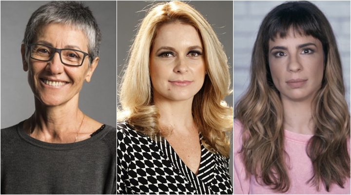 Cássia Kis, Claudia Abreu e Maria Ribeiro estão escaladas para Desalma. (Foto: Montagem/Divulgação)