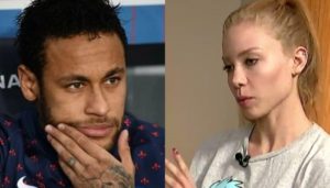 Neymar e Najila Trindade, a mulher que o acusa de estupro (Foto: reprodução)