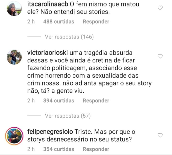 Internautas criticaram Isis valverde, da Globo após declaração polêmica (Reprodução: Instagram)