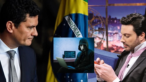 Danilo Gentili e Sérgio Moro são vítimas de criminosos (Foto: Reprodução)