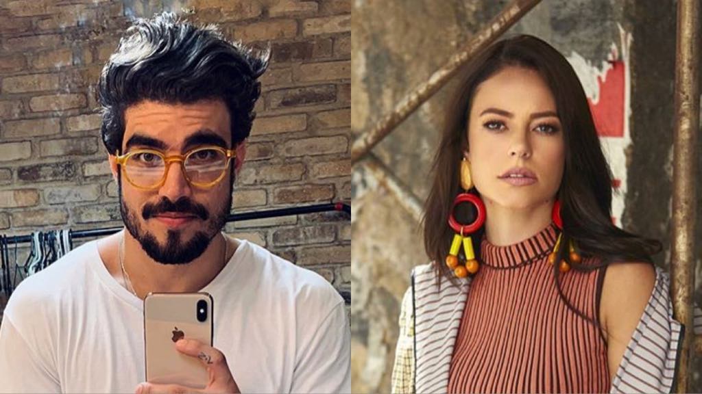 Os atores Caio Castro e Paolla Oliveira nos bastidores de A Dona do Pedaço (Imagem: instagram)