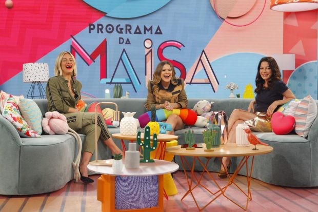 Giovanna Ewbank, Maisa Silva e Ana Paula Padrão no "Programa da Maisa" (Foto: Divulgação/SBT)