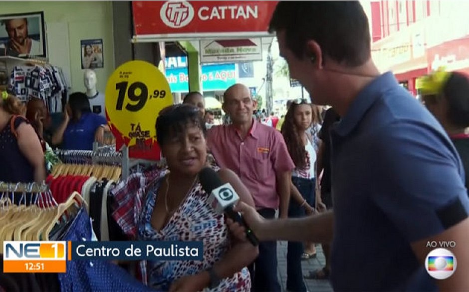 Entrevistada dá em cima de repórter da Globo, Bruno Fontes ao vivo durante uma reportagem em Pernambuco