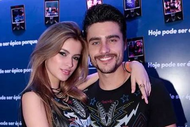 Guilherme Leicam e a sua ex namorada, Bruna Altieri; homenagem dia dos namorados (Foto: Reprodução/Gshow)