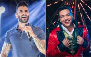 O cantor sertanejo Gusttavo Lima e Wesley Safadão tem diferença de cachê enorme (Foto: Montagem)