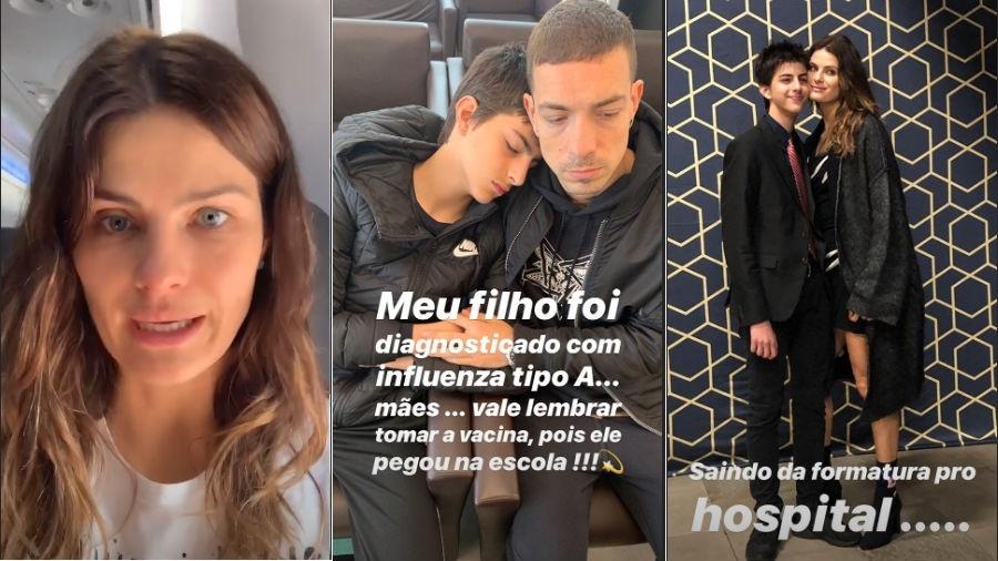 Isabelli Fontana com seu filho Lucas e o marido Di Ferrero (Foto: Reprodução/Instagram)