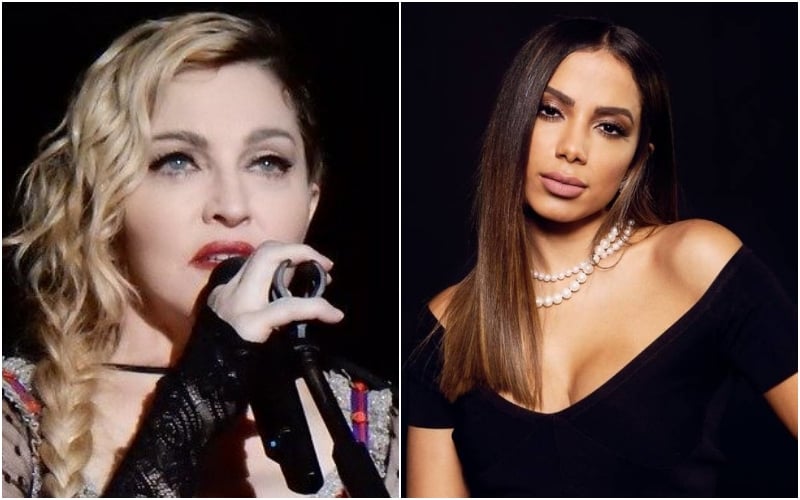 A cantora carioca Anitta se irritou ao descobrir o vazamento na web de trecho de música que gravou com Madonna