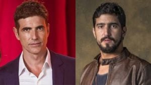 Régis da novela A Dona do Pedaço e Jamil de Órfãos da Terra (Montagem TV Foco)