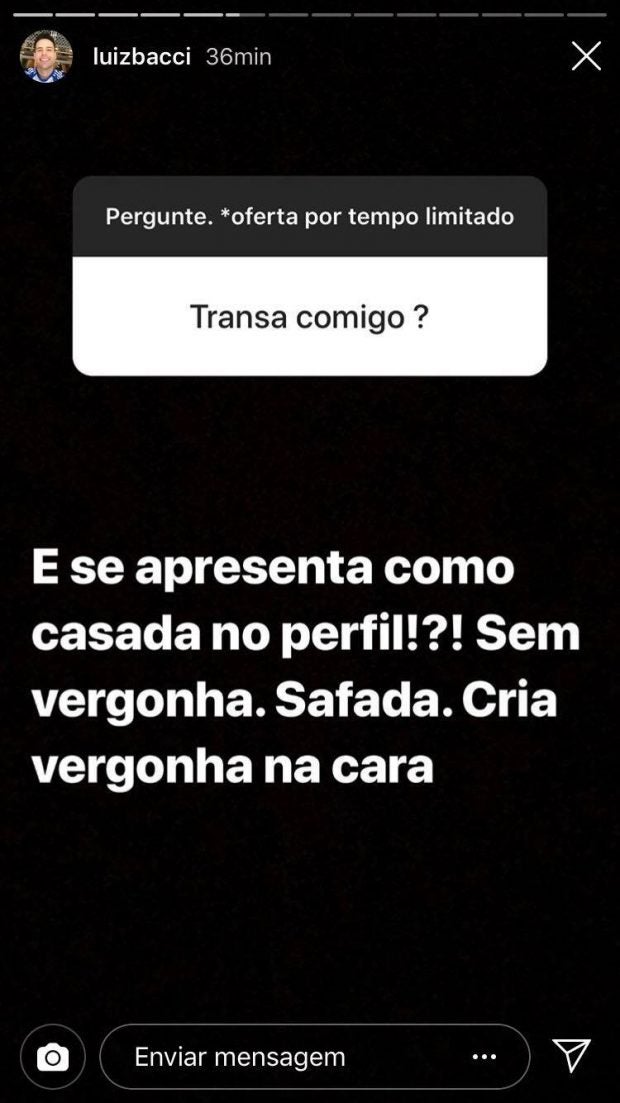 Stories Luis Bacci - Reprodução/Instagram